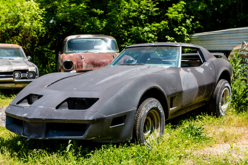 junk car corvette