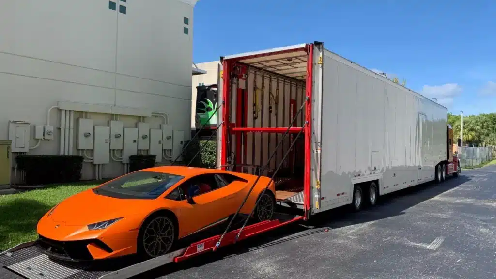 Enclosed auto transport to another state