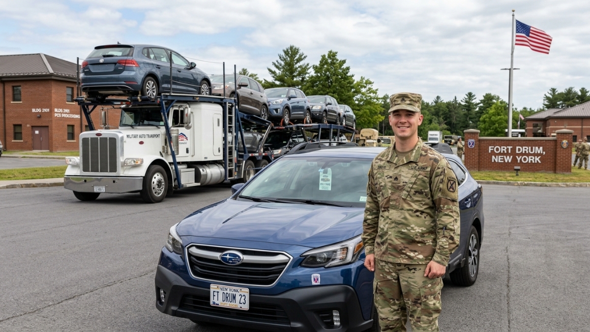 Military auto transport in New York