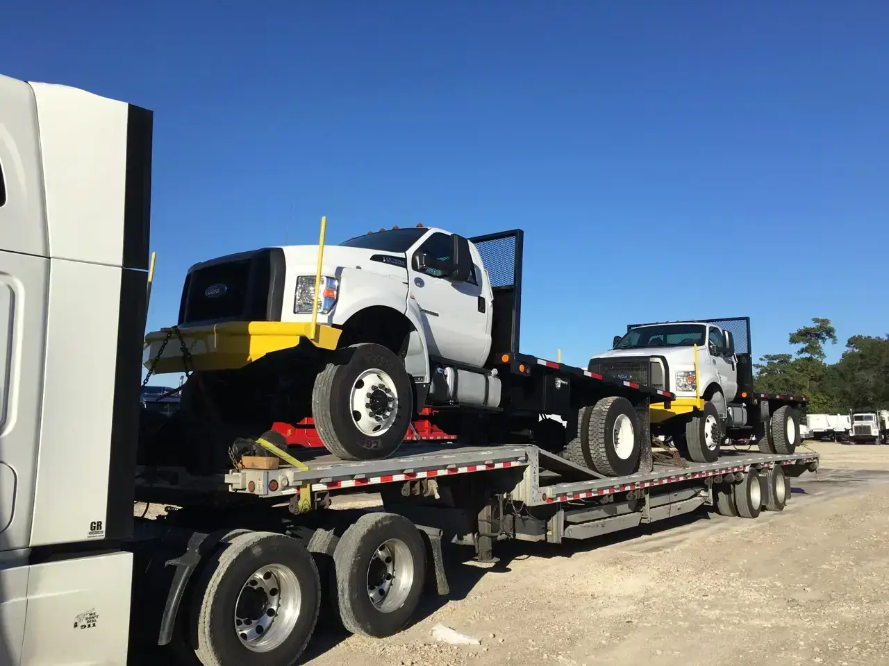 Heavy equipment transport in California